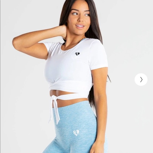 Women’s Best Tops - Women’s Best True Tie Crop Top | White | Size L